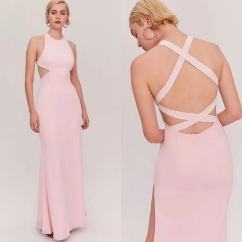 Fame & Partners Pink Axis Maxi Dress